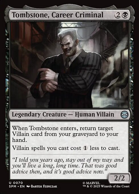 Tombstone, Career Criminal