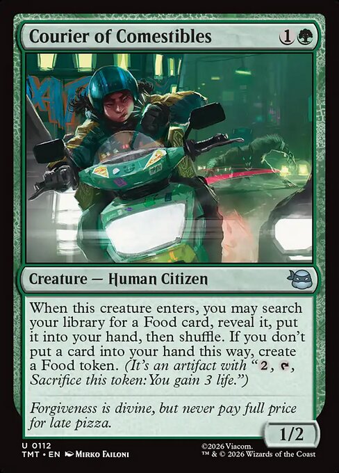 Courier of Comestibles